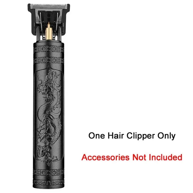 Men's Vintage Hair Trimmer T9 Carving Rechargeable Barber Electric Professional Hair Clipper Beard Trimmer/Metal Haircut Clipper