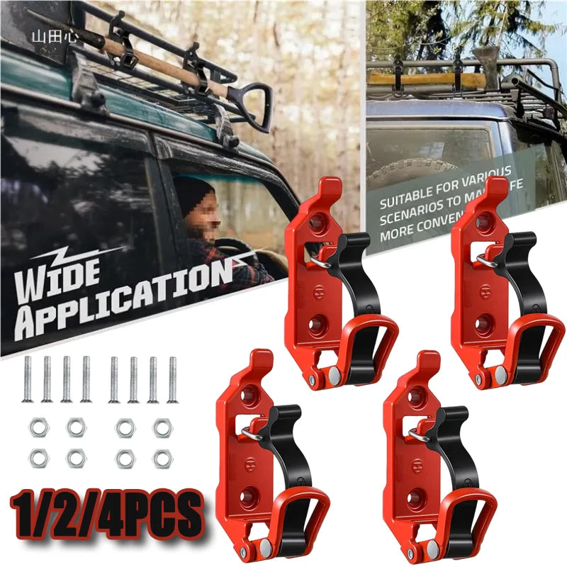 Soporte de fijación de herramientas de 2-4 piezas, soporte de montaje en pared, abrazadera de liberación rápida para pala de hacha, soporte para pala, accesorios para coche, RV, barco, hogar