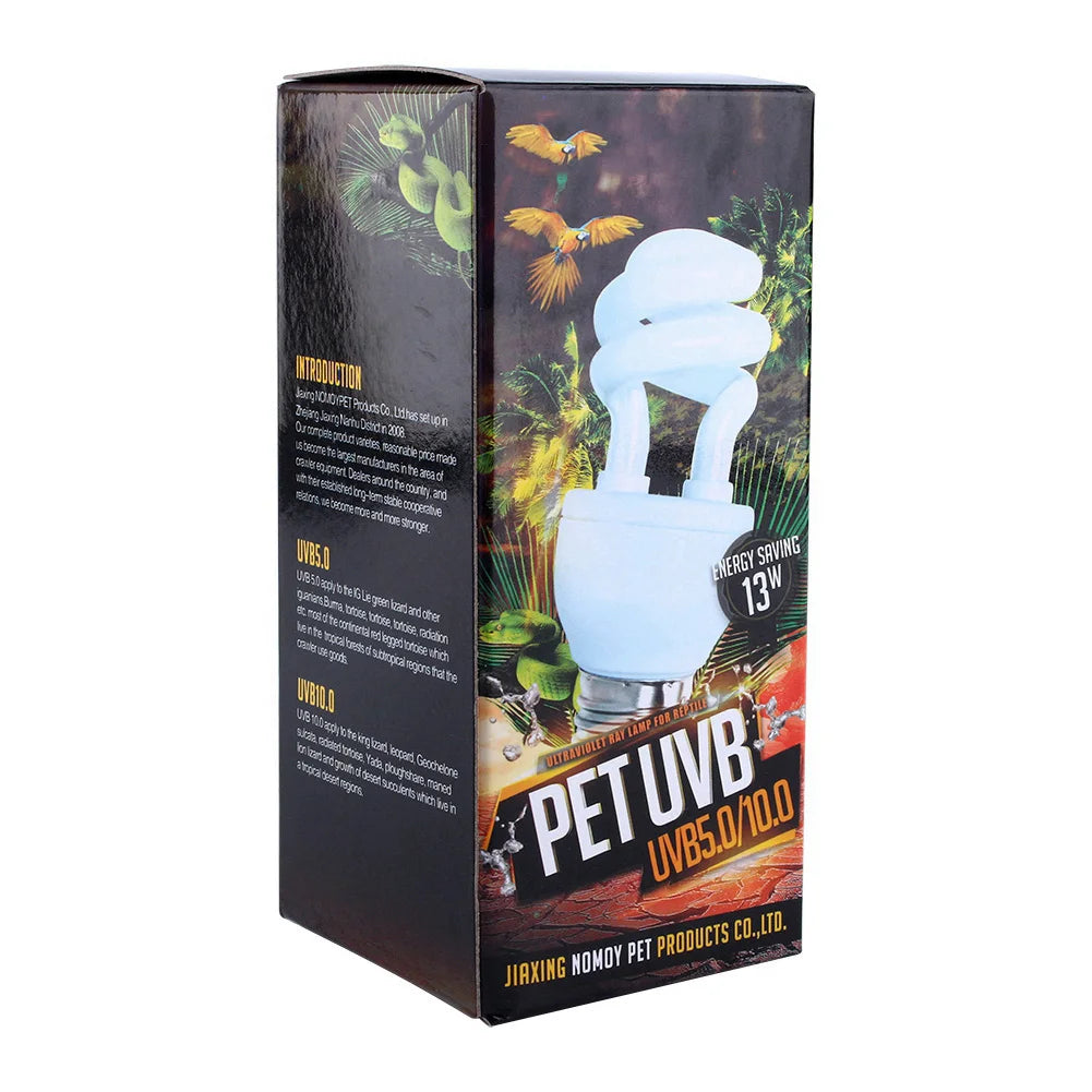 【Venta】 Bombilla de luz UV de 13W UVB 5.0 con base E27 de bajo consumo para tortugas, serpientes y reptiles. Bombilla de bajo consumo para tortugas, serpientes y reptiles.