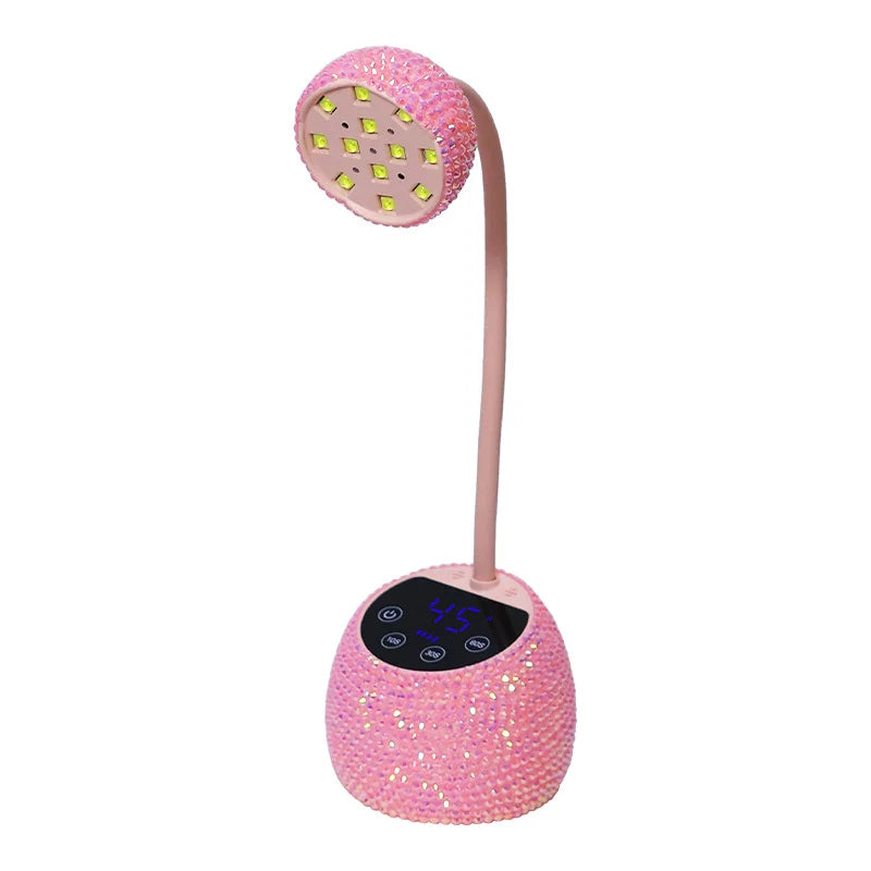 UV LED Nail Lamp, Cordless Gel X Nail Lamp Flash Cure, Auto Sensor Gooseneck Portable USB Gel Nail Dryer U V Light with 4 Timers
