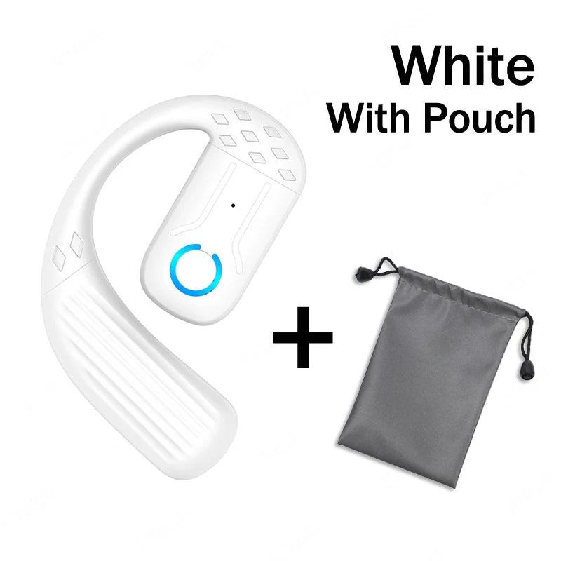 Auriculares Bluetooth inalámbricos con micrófono, auriculares de conducción ósea, manos libres, con cancelación de ruido para conducir Audífonos