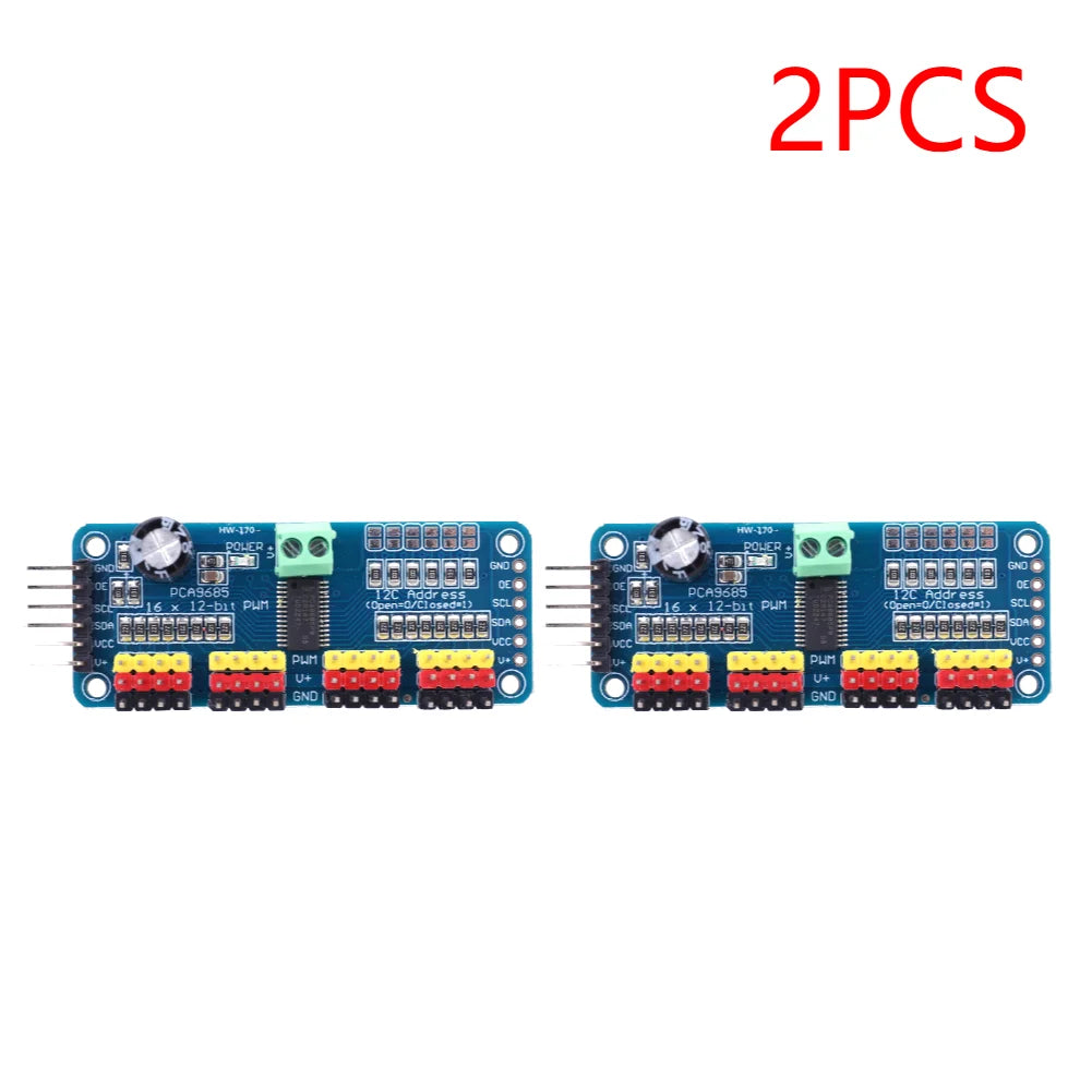 1-10PCS PCA9685 Robot Controller IIC Interface 16 Channel 12-Bit PWM Servo Motor Driver Board for Arduino Robot/ Raspberry Pi