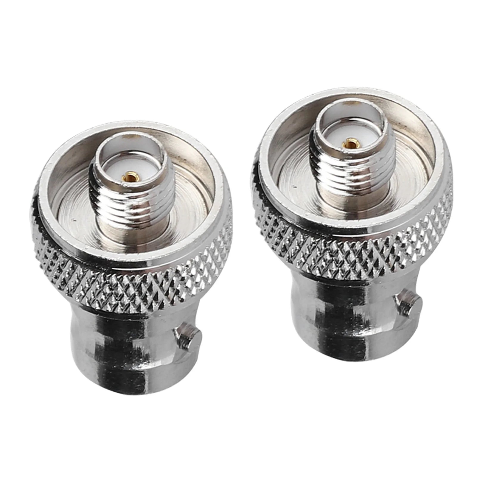2 adaptadores conectores SMA hembra a BNC hembra