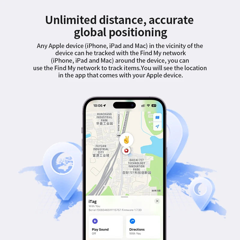 4/3/2/1Pack Beyond Bluetooth Range Tracking Locator Anti-lose Tracker for Apple Find My voice Find Luggage Key For IOS iPhone