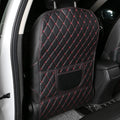 1 Alfombrilla protectora de cuero sintético para el respaldo del asiento del coche, protector de asiento de coche para niños, almohadilla antisuciedad para el asiento trasero del coche, accesorios para coche