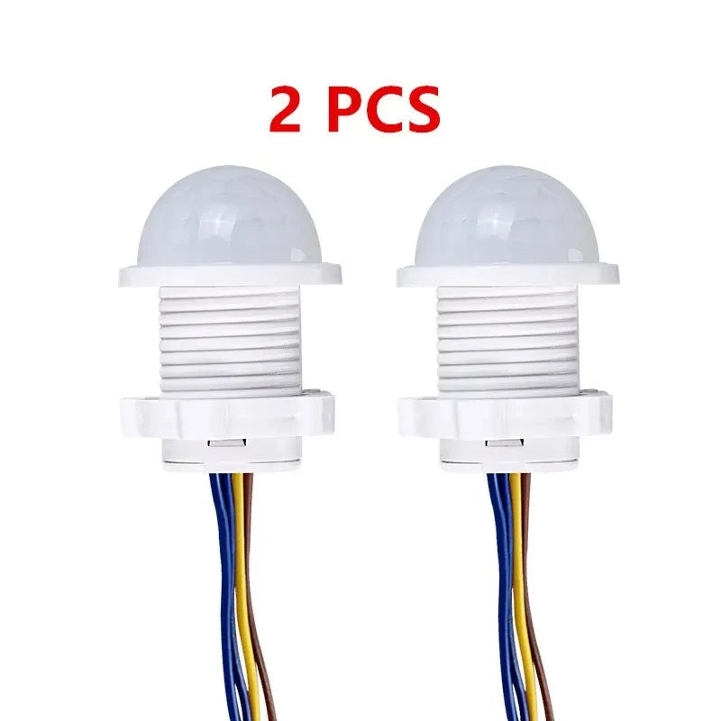AC110-240V Automatic Sensor Light Switch LED PIR Infrared Motion Sensor Detection Mini LED Sensitive Night Light Indoor Outdoor