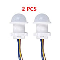 AC110-240V Automatic Sensor Light Switch LED PIR Infrared Motion Sensor Detection Mini LED Sensitive Night Light Indoor Outdoor