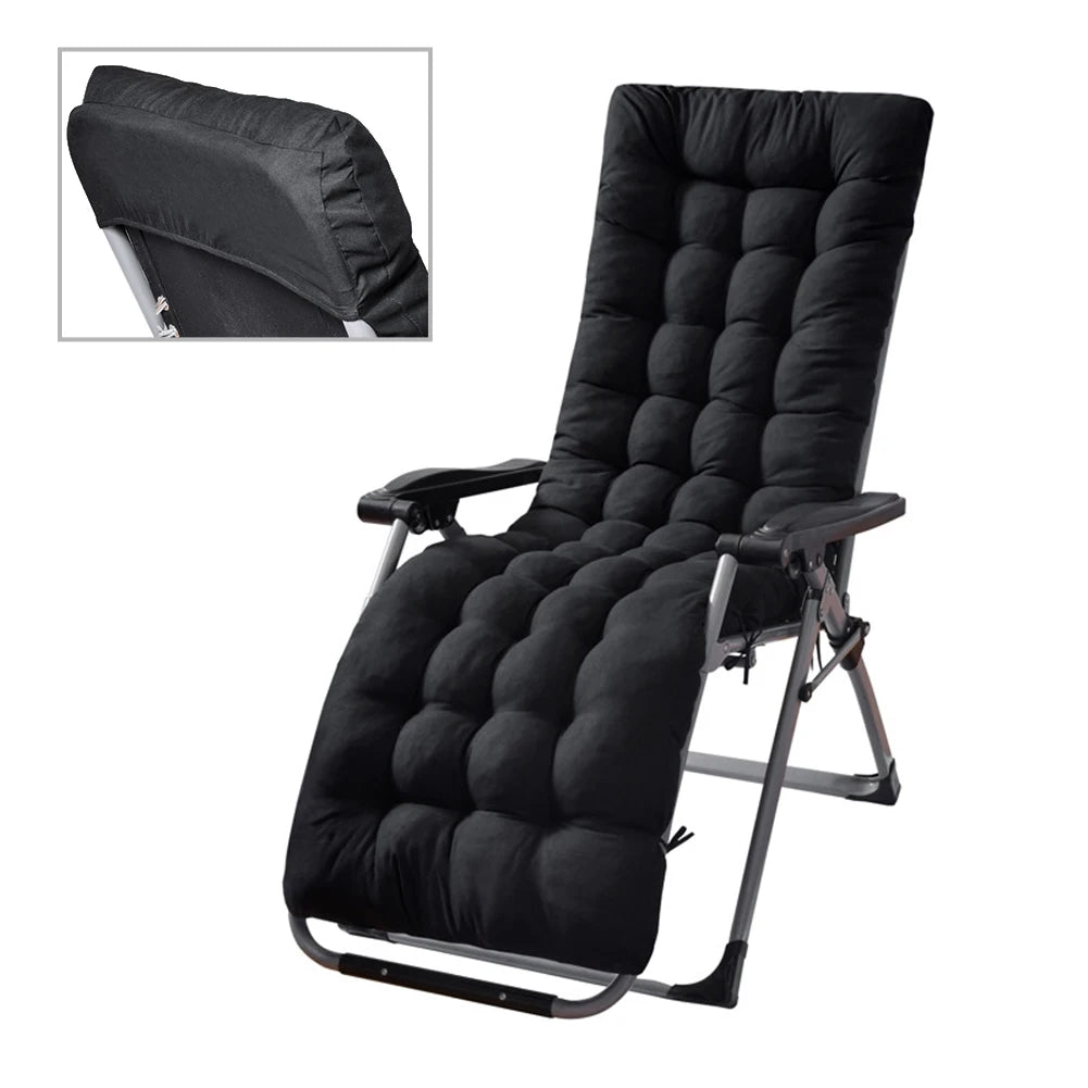 Sun Lounger Cushions Polyester Fiber Patio Chaise Lounge Cushions Pad  Indoor Outdoor Lounge Chair Cushion for Travel Holiday