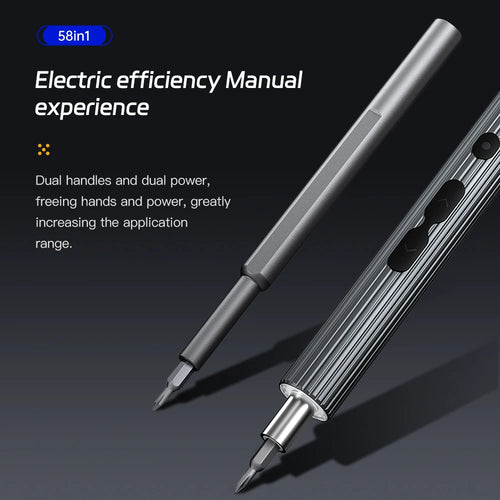 Juego de destornilladores eléctricos de precisión 58 en 1 recargables Mini kit pequeño inalámbrico para reparación de relojes Xiaomi, teléfonos móviles