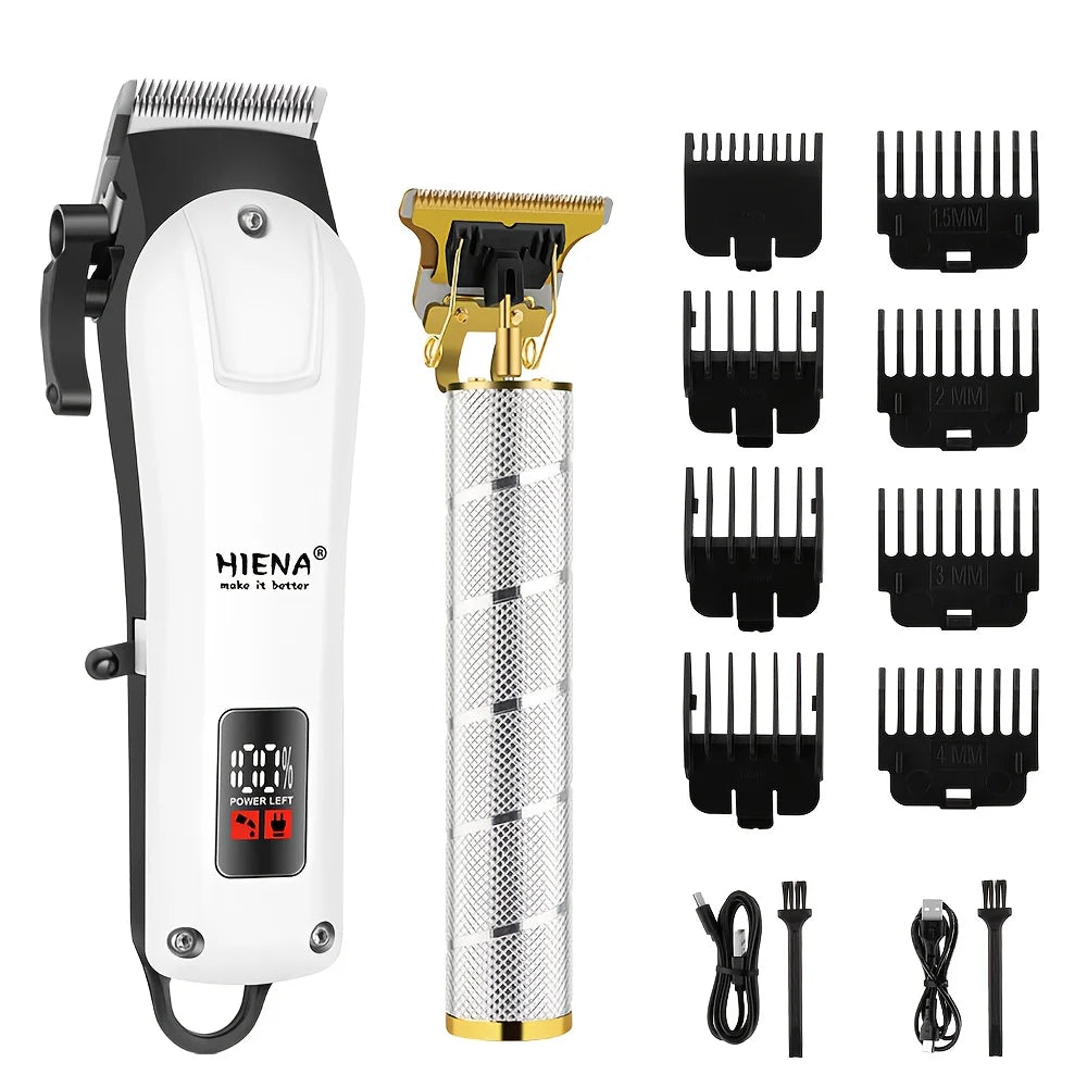 Hair Clipper Electric Professional Combo Kits Hair Trimmer Set For Men Rechargeable Cordless Haircut Machine for Barber
