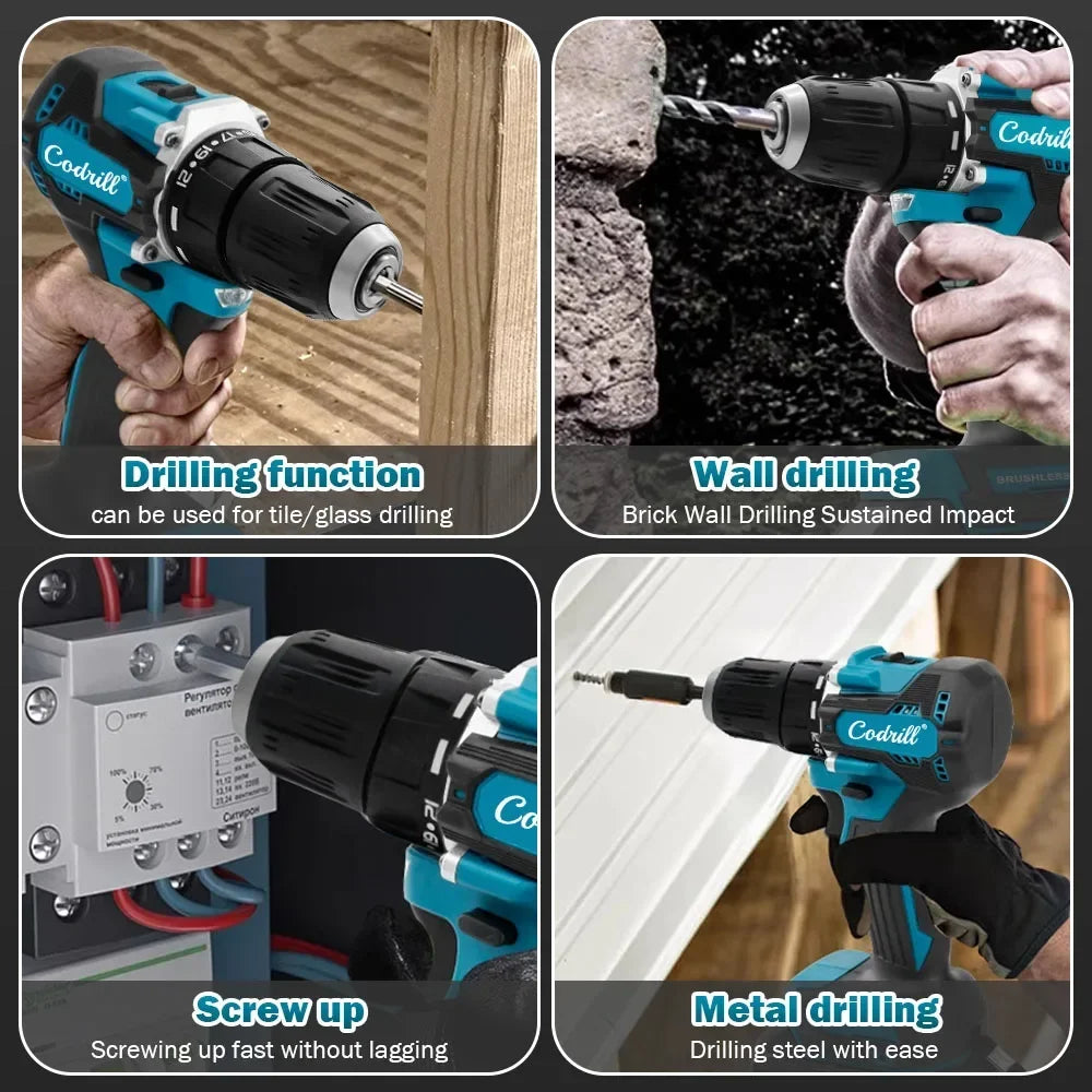 Makita Original DDF487 Cordless Driver Drill 18V Brushless Electric Impact Screwdriver Rechargeable Power Tool makita 18v tools