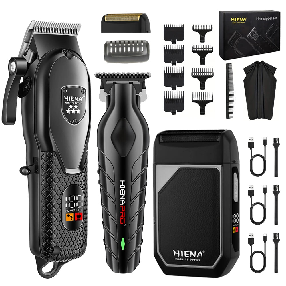 hiena Clipper Electric Hair Trimmer for men Electric shaver professional Men's Hair cutting machine Wireless barber trimmer