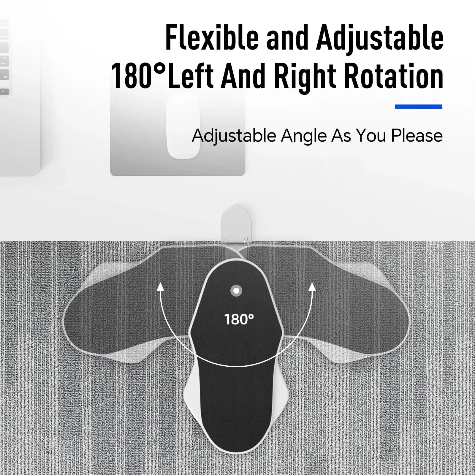 1pc Adjustable Ergonomic Arm Rest - Foldable Desk Extension with Rotating Wrist Pad for Home & Office Comfort Wrist Rest Support
