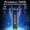 ACER PREDATOR GM9 NVMe SSD, 1TB/2TB M.2 2280 Game Drive, Read Speed up to 14500MB/s, PCIe Gen5.0 NVMe, High Performance Gaming