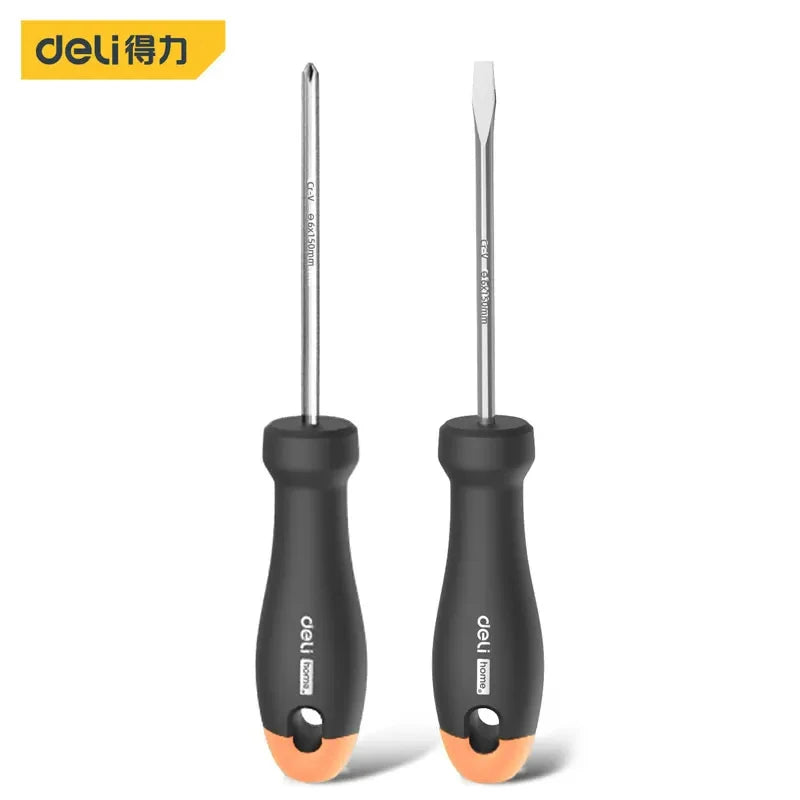 Deli Black Home Serie Hand Tools 2/4/6 Pcs Set Screwdriver Portable Tool Sets Household Reparing Kits and Accessories