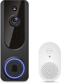 Cámara Inalámbrica para Timbre con Receptor Interior, Detección de IA, Audio Bidireccional, Visión Nocturna