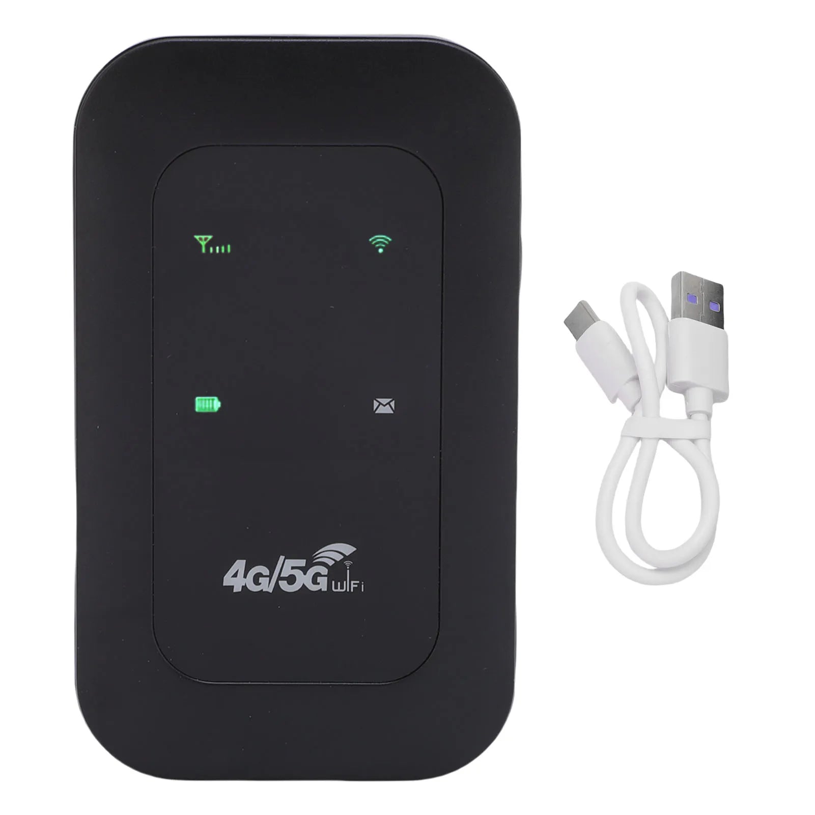 Mobile WiFi Router 2100mAh Battery Supports 10 Connected Devices 4G 5G WiFi Hotspot 300Mbps High Speed Portable for Business