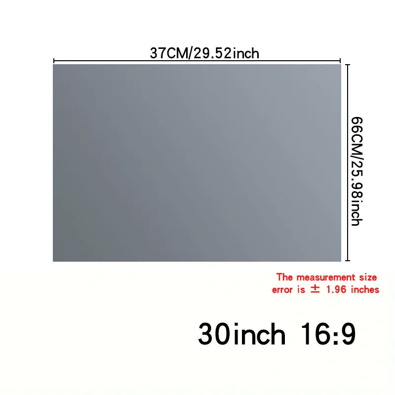 Metal anti glare screen, simple version, 30~133 inches, no need for punching installation, high-definition 4K projection screen