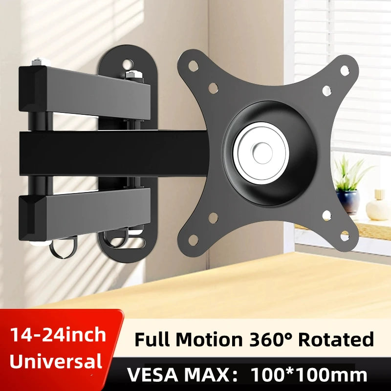 Retractable Universal TV Mounts Wall Mount Bracket Load Up to 15KG For 14 to 37 inches LCD Monitor TV Stand Expansion Bracket
