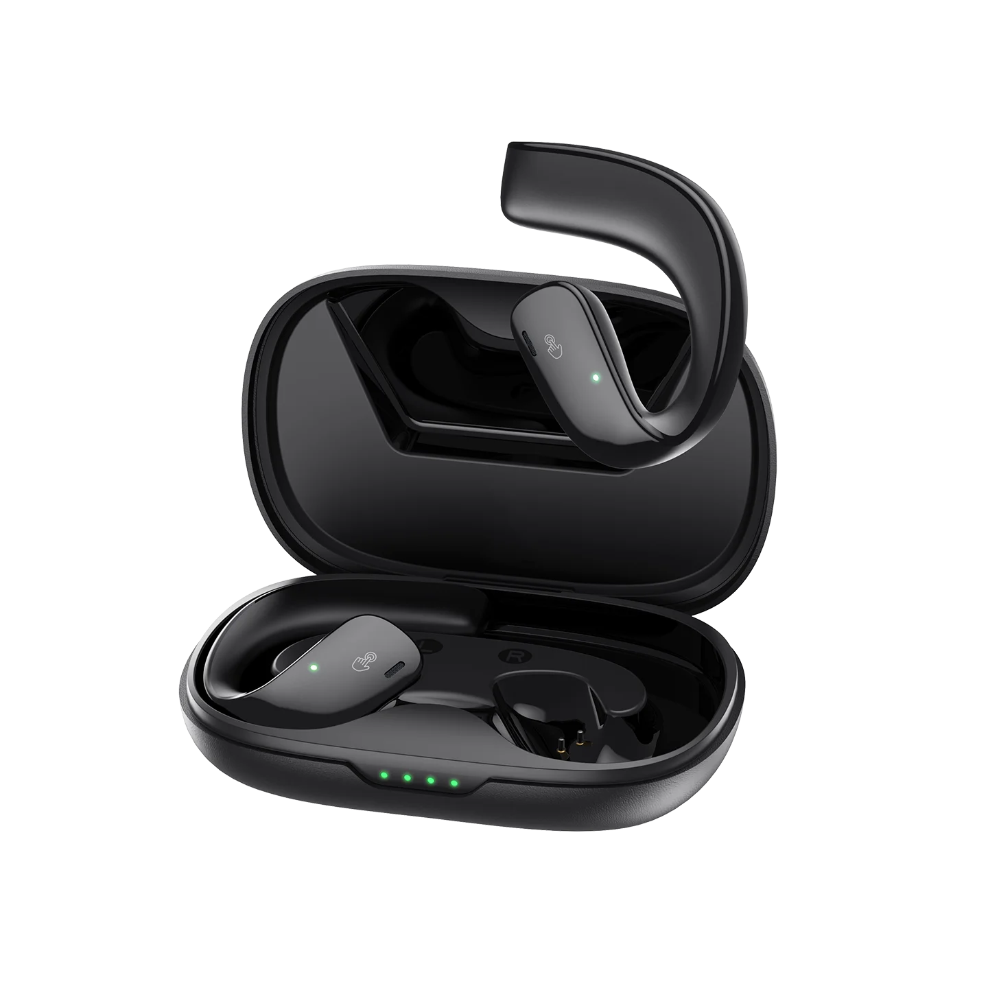 Black Shark T20 Wireless Earbuds, Bluetooth 5.3 IPX67 Waterproof Earphones, Over Ear Buds Stereo Deep Bass Headset with Earhooks