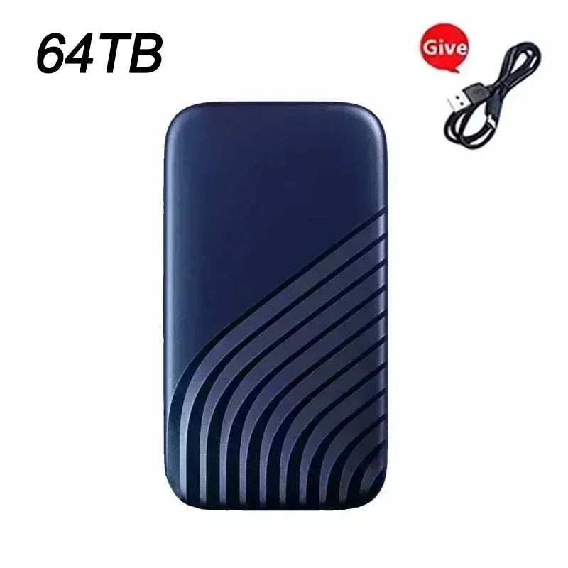 New SSD USB Flash Hard Drive External TypeC High Speed SSD USB3.1 256TB SSD Storage Portable HD Hard Disk