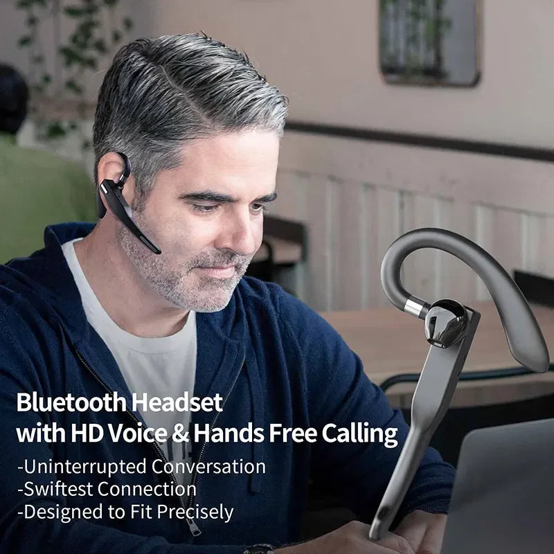 Auriculares Bluetooth Inalámbricos Con Micrófono Auricular ENC Con Cancelación de Ruido Manos Libres Auriculares Para Conducir Negocios
