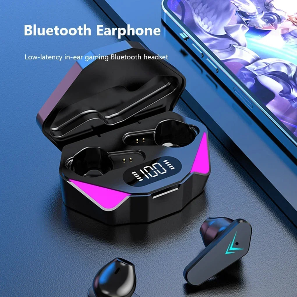 X15 TWS Auriculares inalámbricos Bluetooth 5.3 Auriculares con latencia baja de 65ms Auriculares de juego Esport Gamer con micrófono para Xiaomi iPhone
