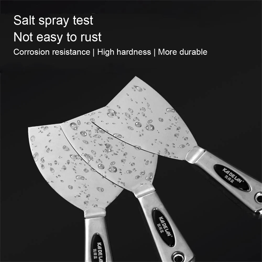 Stainless Steel Integrated Putty Knife Drywall Skimming Blade Smoothing Painting Finishing Filling Spatula Plastering Tools