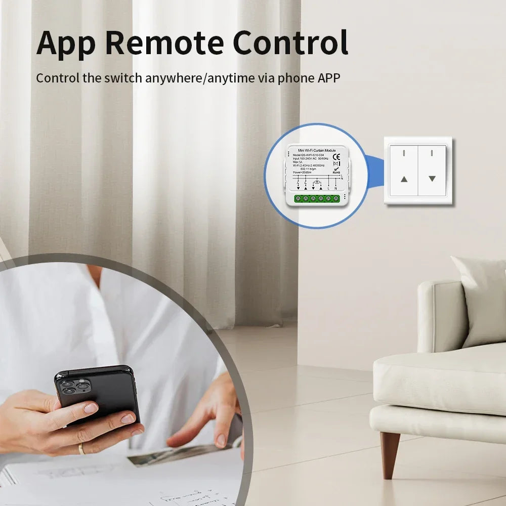 TNCE Tuya Switch Light Curtain Dimmer WIFI Zigbee, Smart DIY MINI Module, Roller Shutter motor Breaker, voice alexa google home