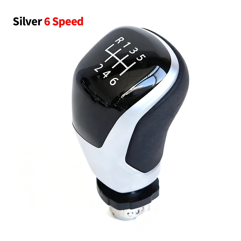 12mm 5 6 Speed Car Shift Gear Knob Lever For Audi A4 B6 B7 B8 A6 A3 VW Golf Polo Bora Passat Ibiza 6J Seat Leon Mk1 Skoda