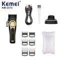 Cortapelos Profesional Kemei Motor de Levitación Magnética 8800 Rpm Base de Carga Cortapelos Hombre KM-2373