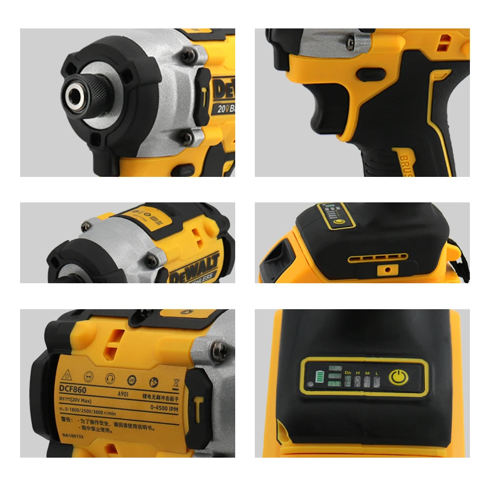 Dewalt DCF860 Lightweight Electric Screwdriver Power Tool Utilizing 20V Battery Compact And Powerful Brand Screwdriver