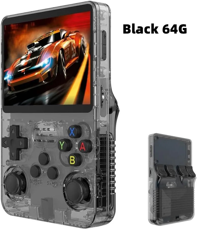 R36S Handheld Game Console Linux System 3.5-inch IPS Screen 64G 20000+ Games Portable Pocket Video Gaming Console