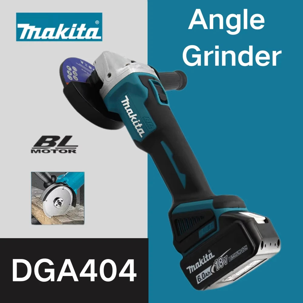 Original Makita DGA404 125mm Brushless Angle Grinder Li-ion Battery Cordless Cutting Polishing Grinding For Makita 18V Battery
