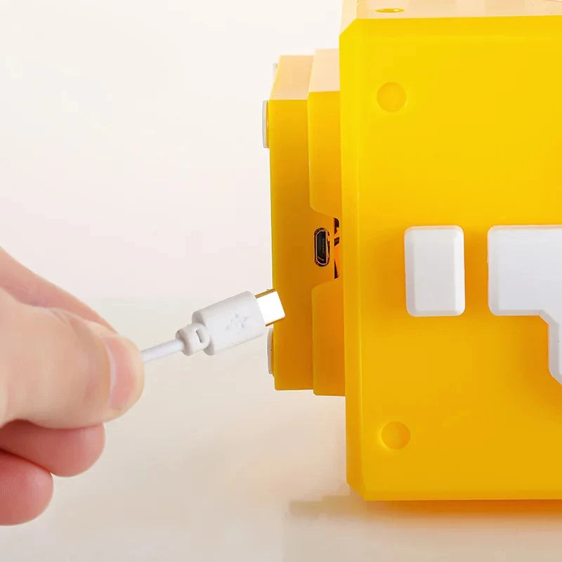 Lámpara de noche con signo de interrogación LED HOMEFISH con música, periférico de anime, lámpara de cabecera para dormitorio infantil, recargable por USB, regalo