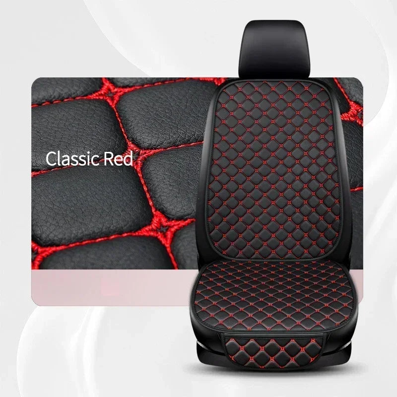 Universal Pu Leather Car Seat Cover Seat Back Soft Cushion Minimalism Seat Cushion Chair Carpet Pad Auto Interior Accessories