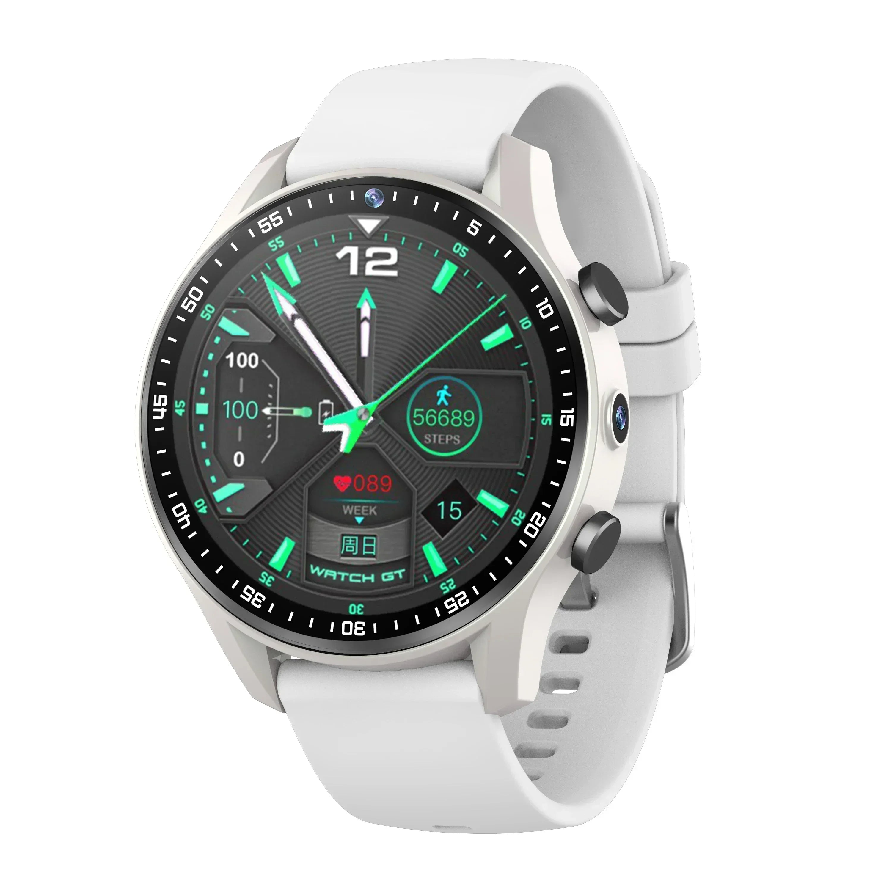 5G Smartwatch A7 Amoled SIM card Dual camera GPS WIFI Connect AI voice assistant Google Play Store Smart watch men and women