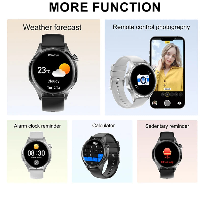 2026 New BOXUXING GPS NFC Smart Watch Men 360*360 AMOLED Screen Heart rate Bluetooth Call IP67 Waterproof Man Smartwatch Women