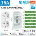 TNCE TUYA EU Plug wifi or zigbee3.0 Smart Socket 16/20A Power Monitor Timing Function Voice Control Works With Alexa Google Home