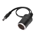 DC 5.5 x 2.1mm Female Plug to Car Cigarette Lighter Female Socket Power Supply Cable