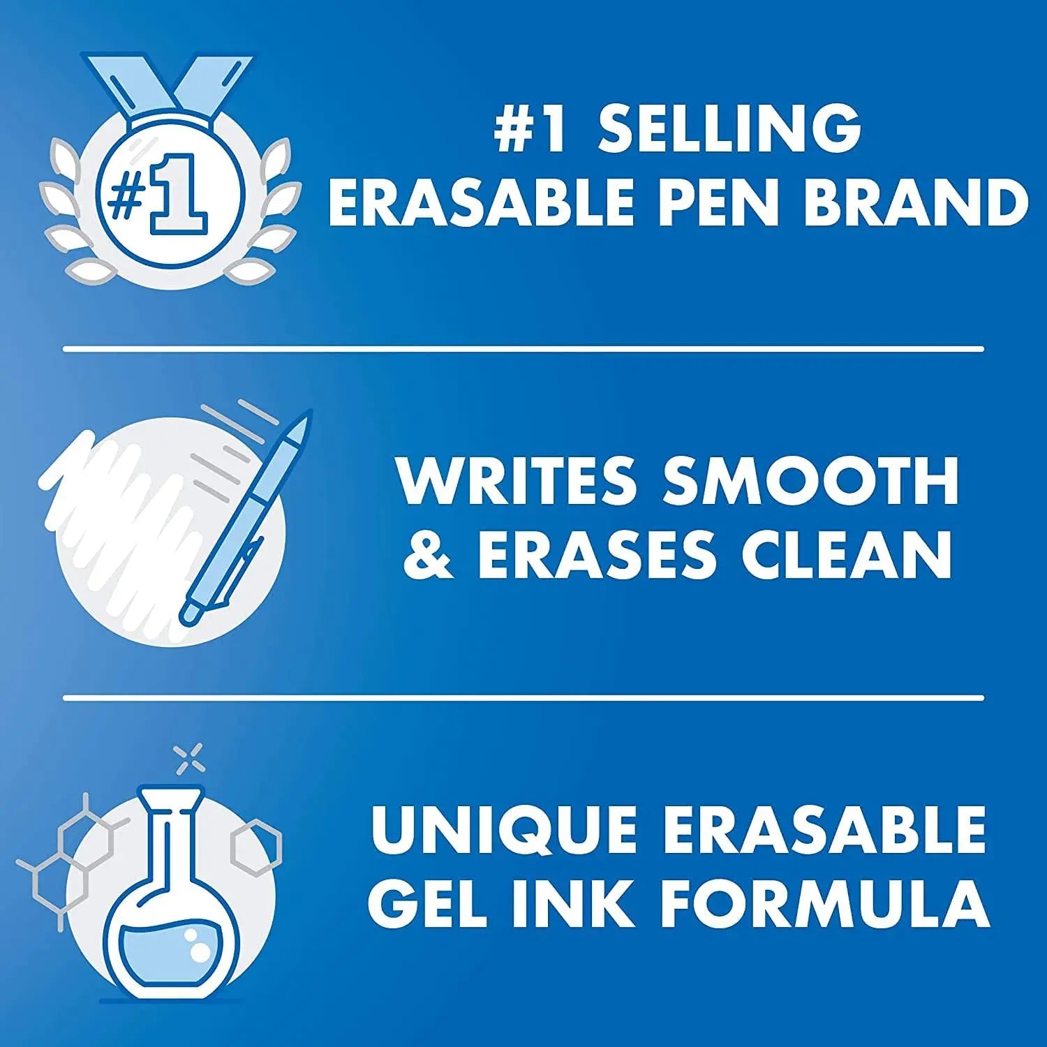 Erasable Gel Pens, Fine Point 0.7mm, Pack of 15 Assorted Colors for Smooth Writing and Easy Erasing