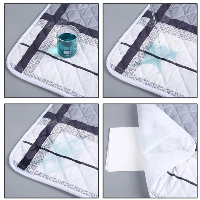 HOMEFISH Tapete lavable para orina de colchón para bebés y niños pequeños, protector de cama con dibujos animados, almohadillas de orina para pañales, tela transpirable