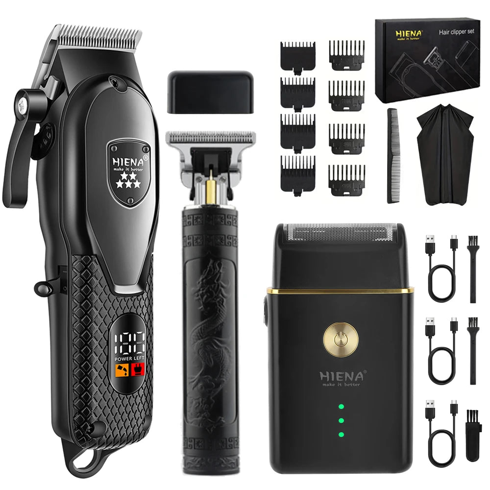 hiena Clipper Electric Hair Trimmer for men Electric shaver professional Men's Hair cutting machine Wireless barber trimmer