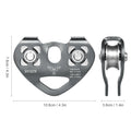 Cable Trolley Caving Trolley Pulley Trolley Lixada 30kN Cable Trolley Pulley with Ball Bearing Climbing Caving Aloft Work