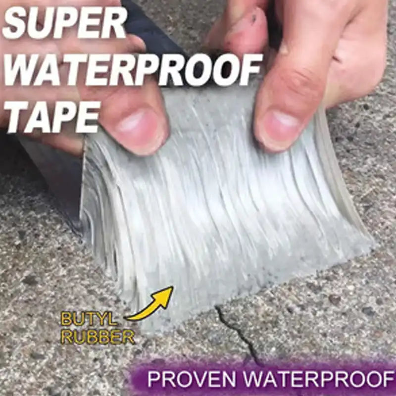 Cinta Impermeable Reparadora de Fugas, Cinta Butílica de Aluminio Autoadhesiva Resistente a Altas Temperaturas, Cinta de Sellado para Reparación de Paredes