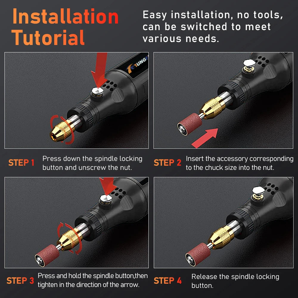 3.7V Mini Cordless Rotary Tools Electric Drill Woodworking Electric Engraving Pen for Jade Jewelry Wood Carving Nail Art