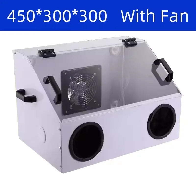Grinding Dust Box Metal Structure Dust Box Ventilation Fan Dust Extraction Box for Craft Work Sanding Polishing