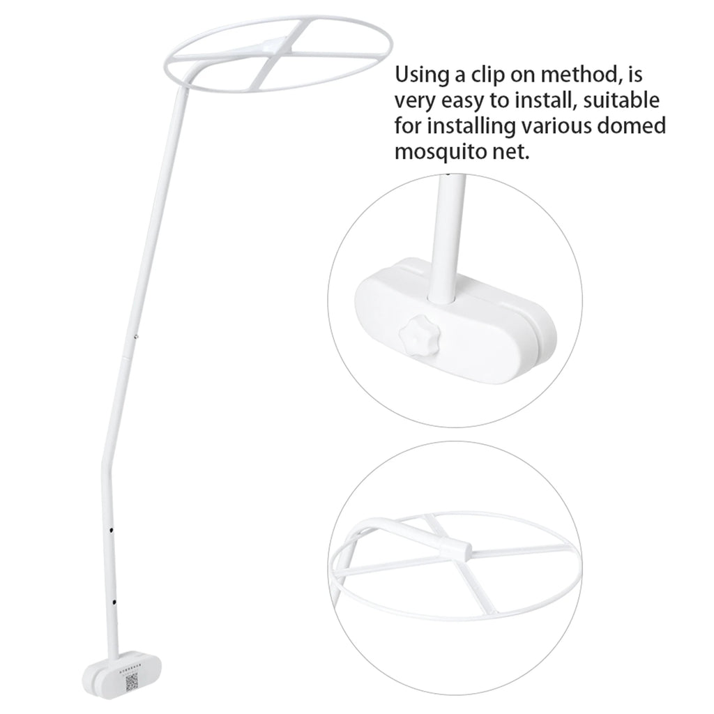 Mosquito Net Stand Holder Set Adjustable Clip On Crib Canopy Holder Rack Mosquito Net Accessories