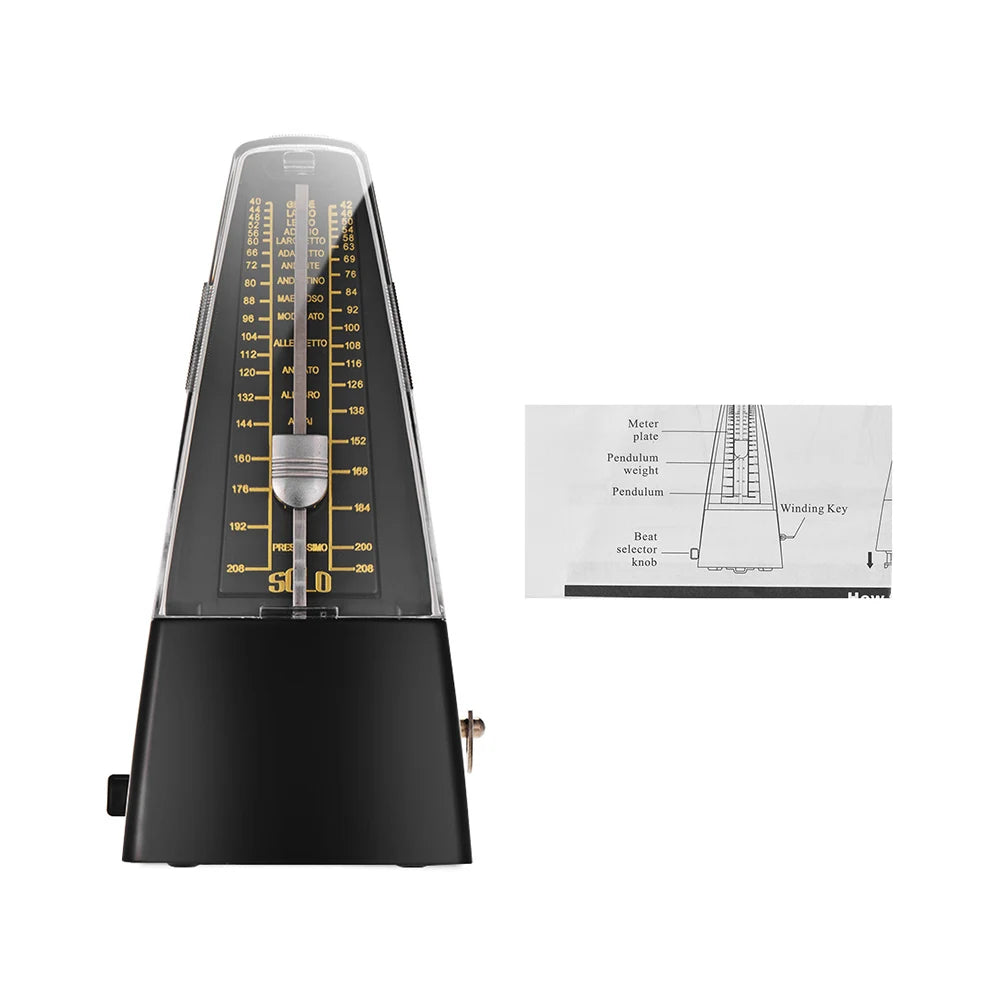Standard Universal Mechanical Metronome ABS Material for Guitar Violin Piano Bass Drum Musical Instrument Practice Tool