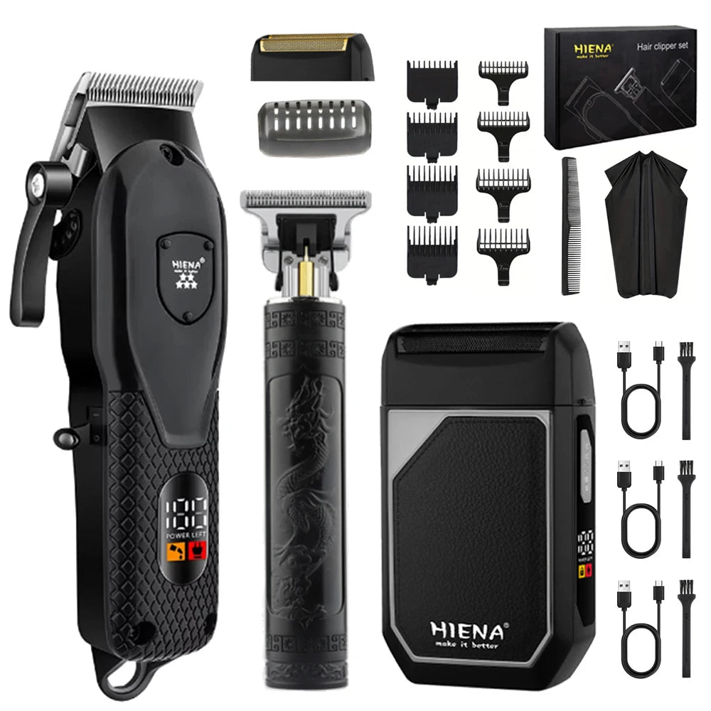 hiena Clipper Electric Hair Trimmer for men Electric shaver professional Men's Hair cutting machine Wireless barber trimmer